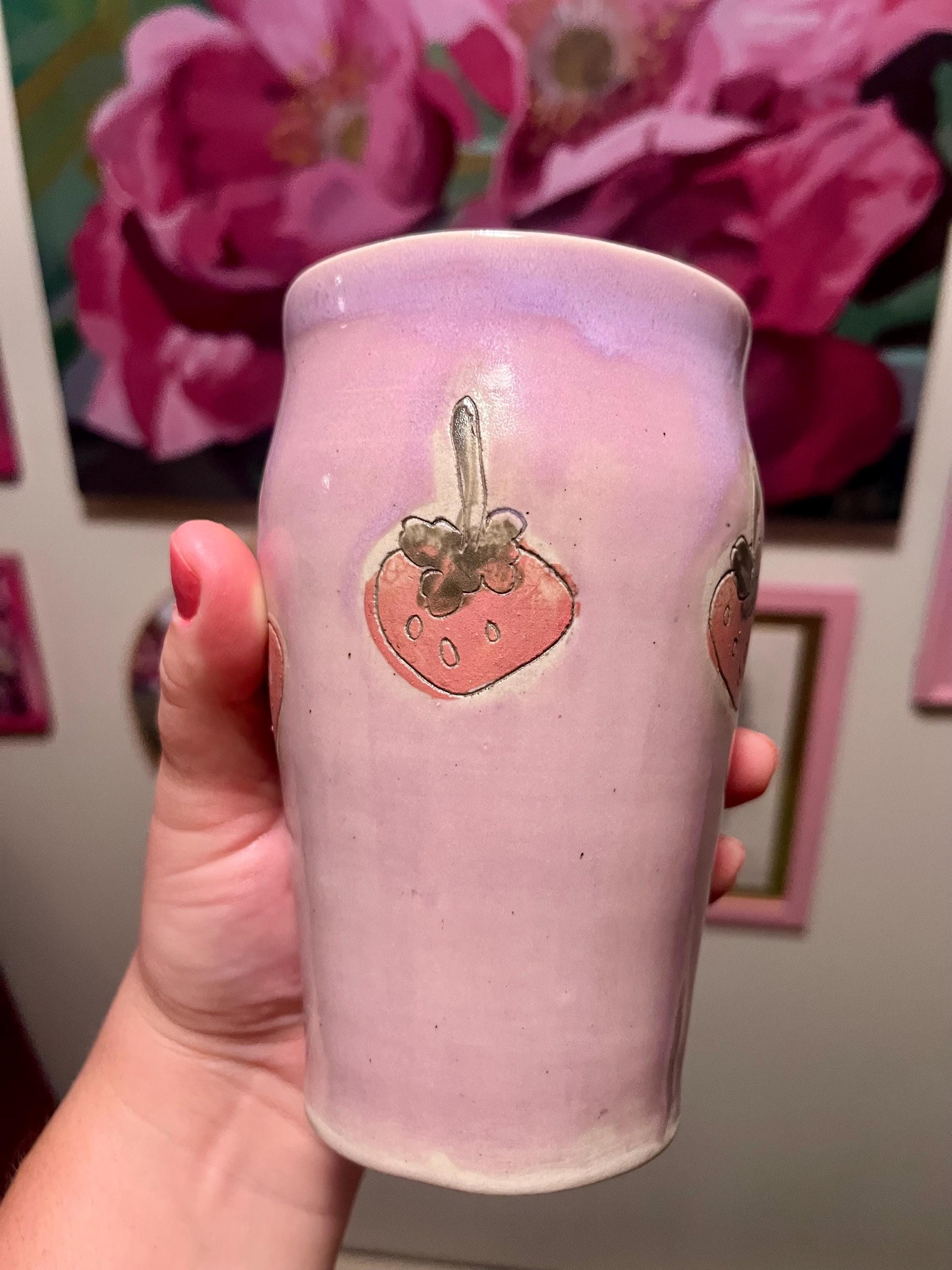 Cute Strawberry Drinking Cup