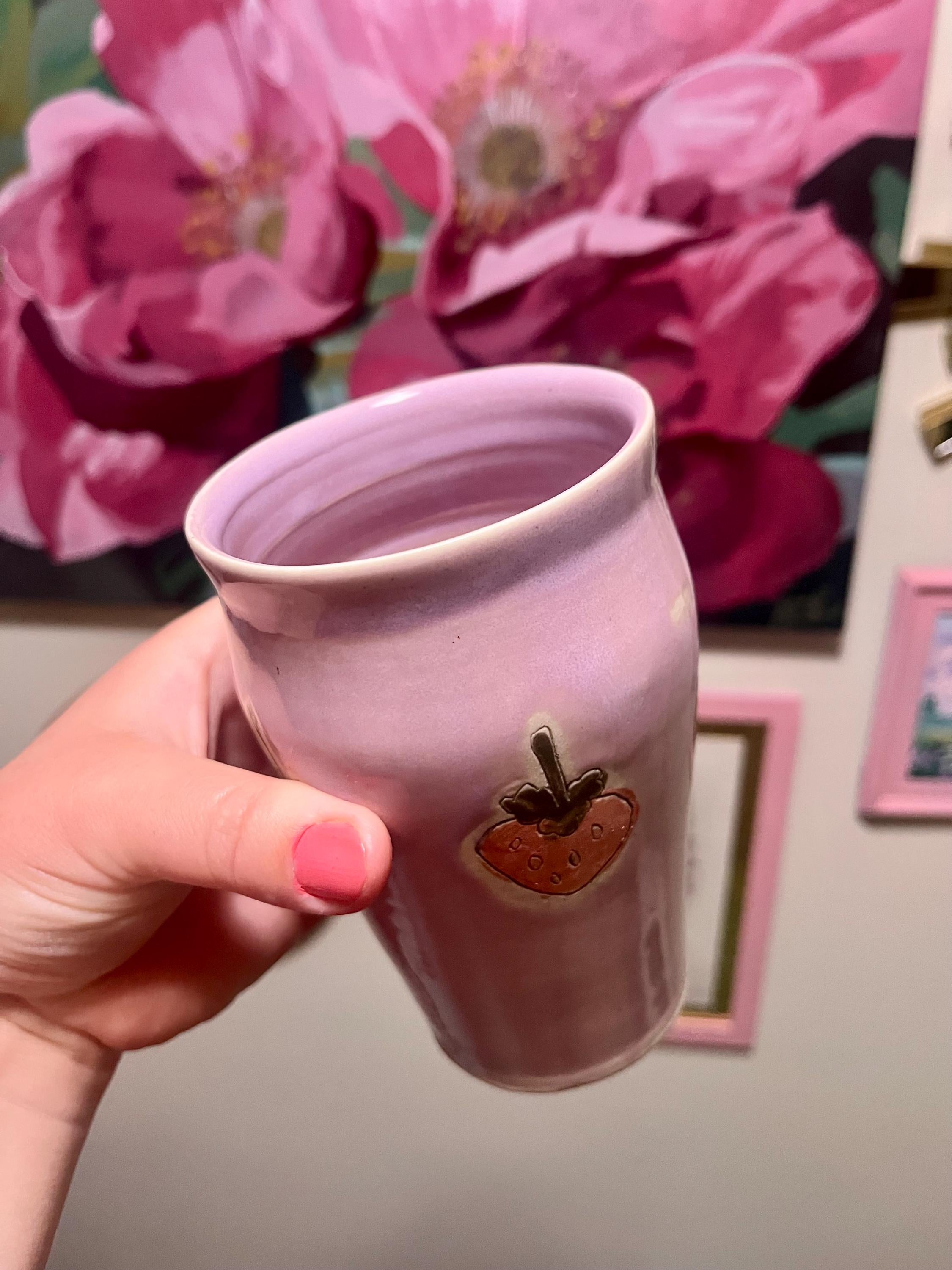 Cute Strawberry Drinking Cup