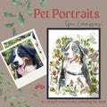 Custom Watercolor Pet Portrait: Hand-Painted 8x10 Pet Memorial Art
