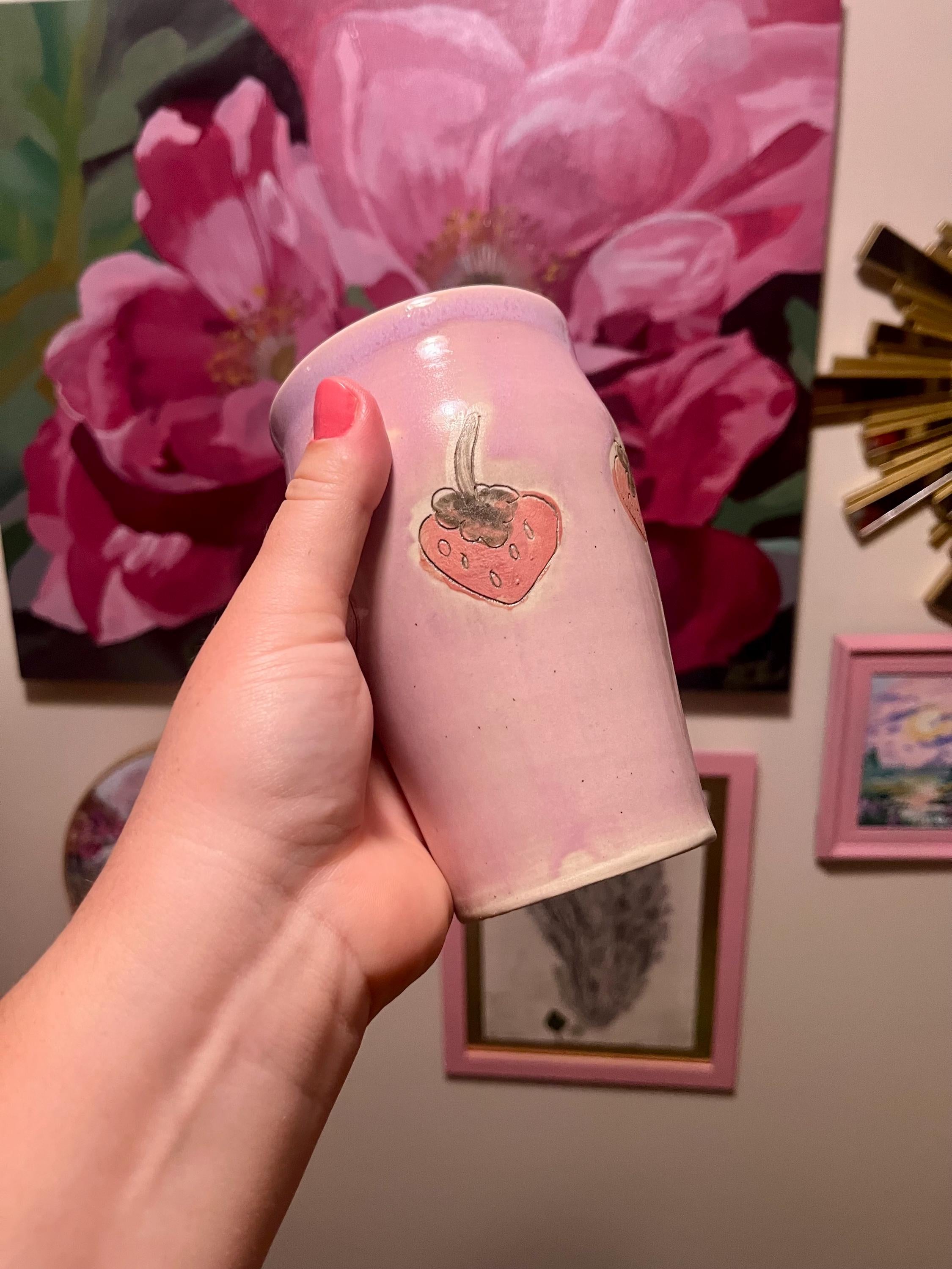 Cute Strawberry Drinking Cup